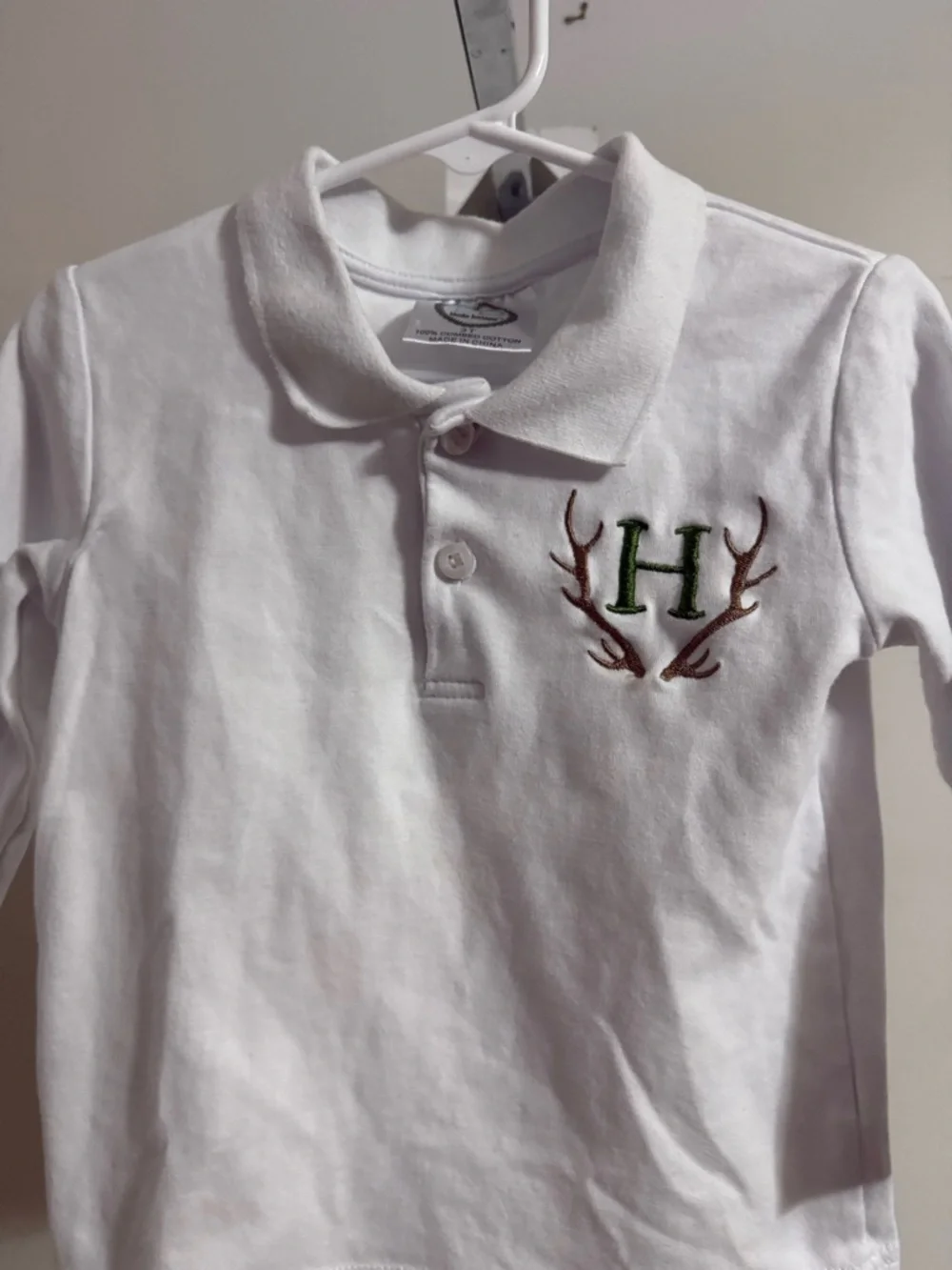 Boutique “H” Long Sleeve Polo Shirt